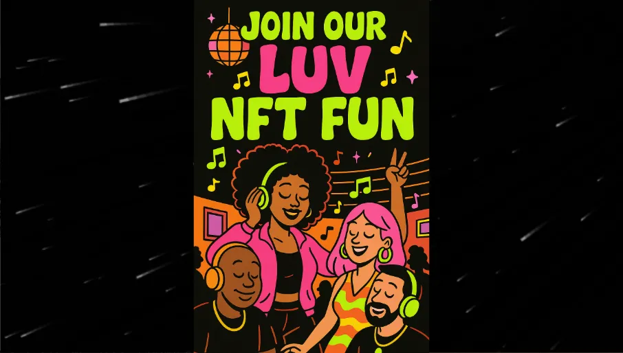A screenshot of https://fun.luvnft.com/groups/jersey-club-fm/